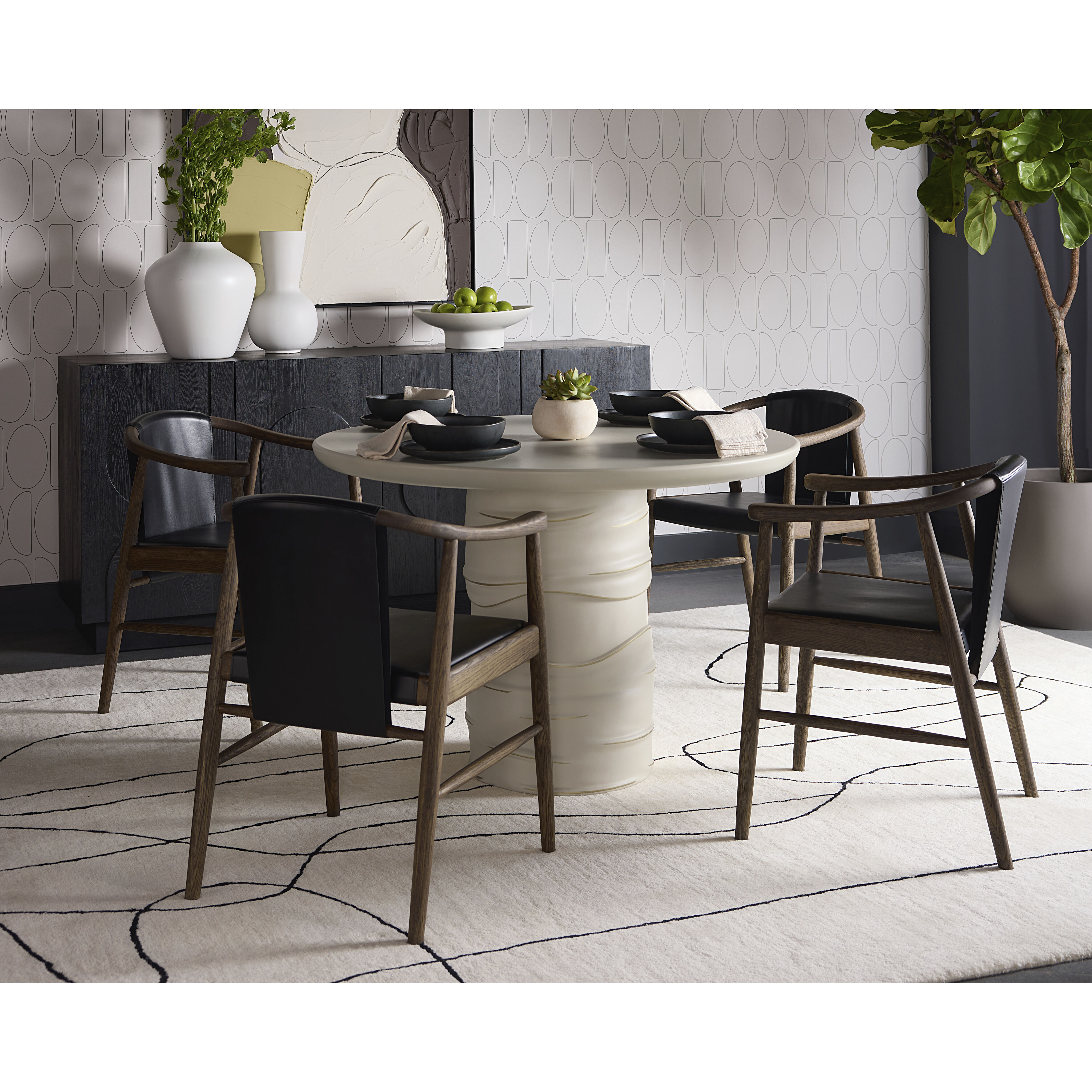 Alanya 44 X 44 inch Cream Outdoor Dining Table